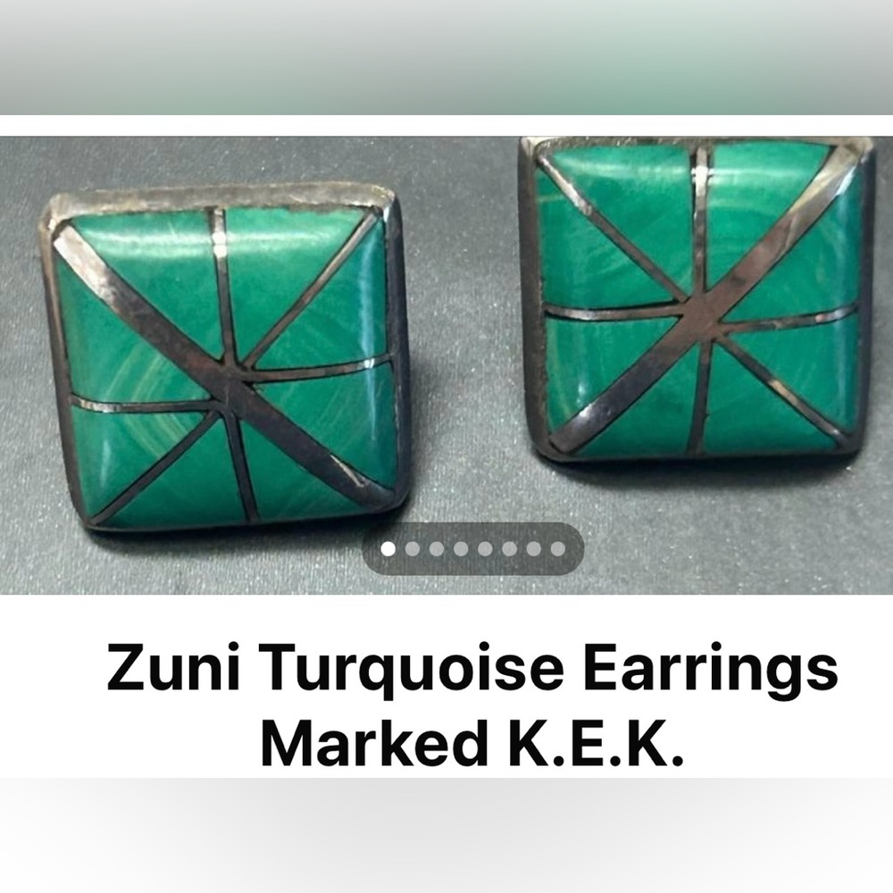 Zuni Tribe Turquoise earrings